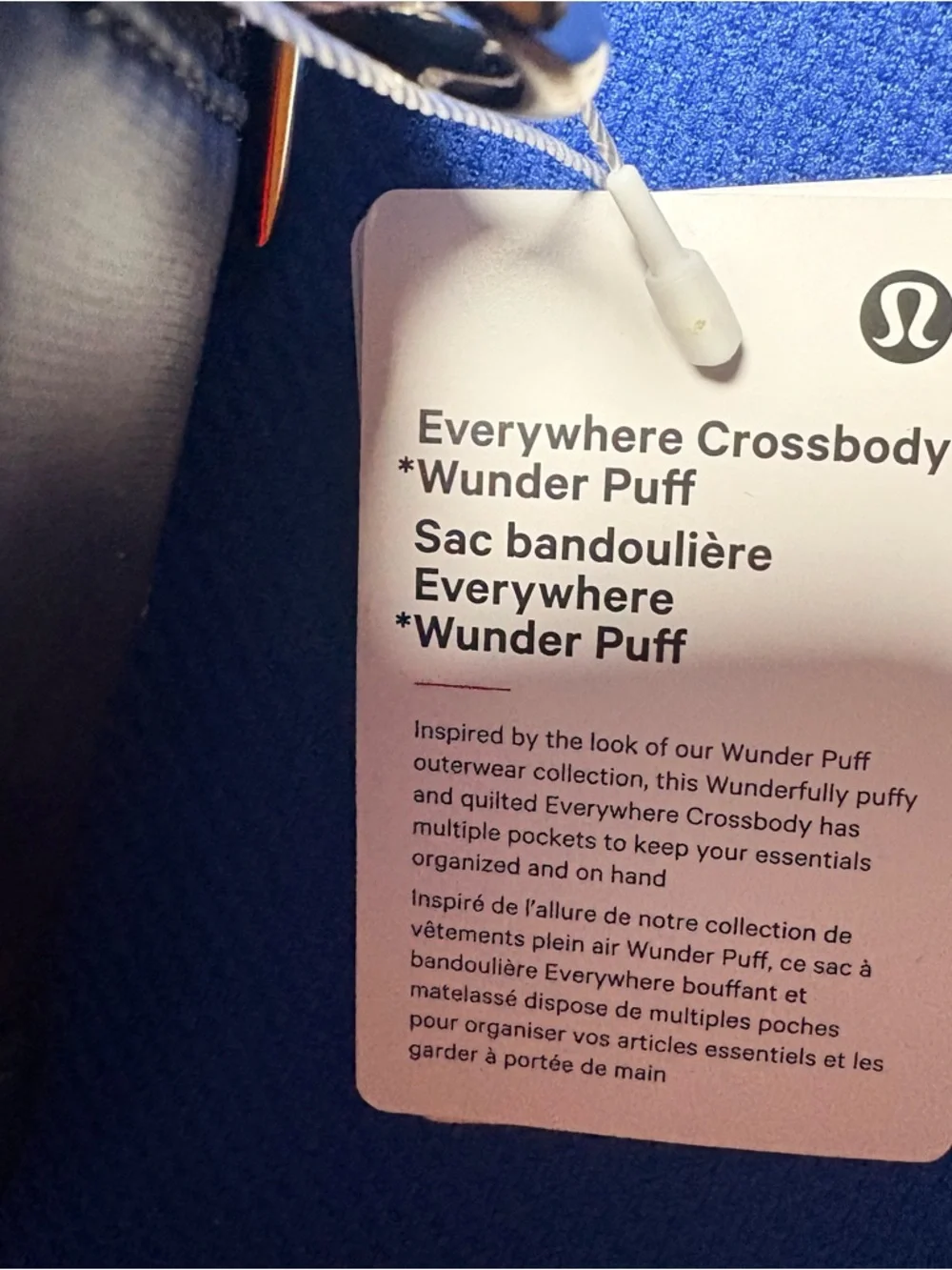 Lululemon Everywhere Crossbody Bag 2L Wunder Puff Black New With Tags. - Picture 5 of 9